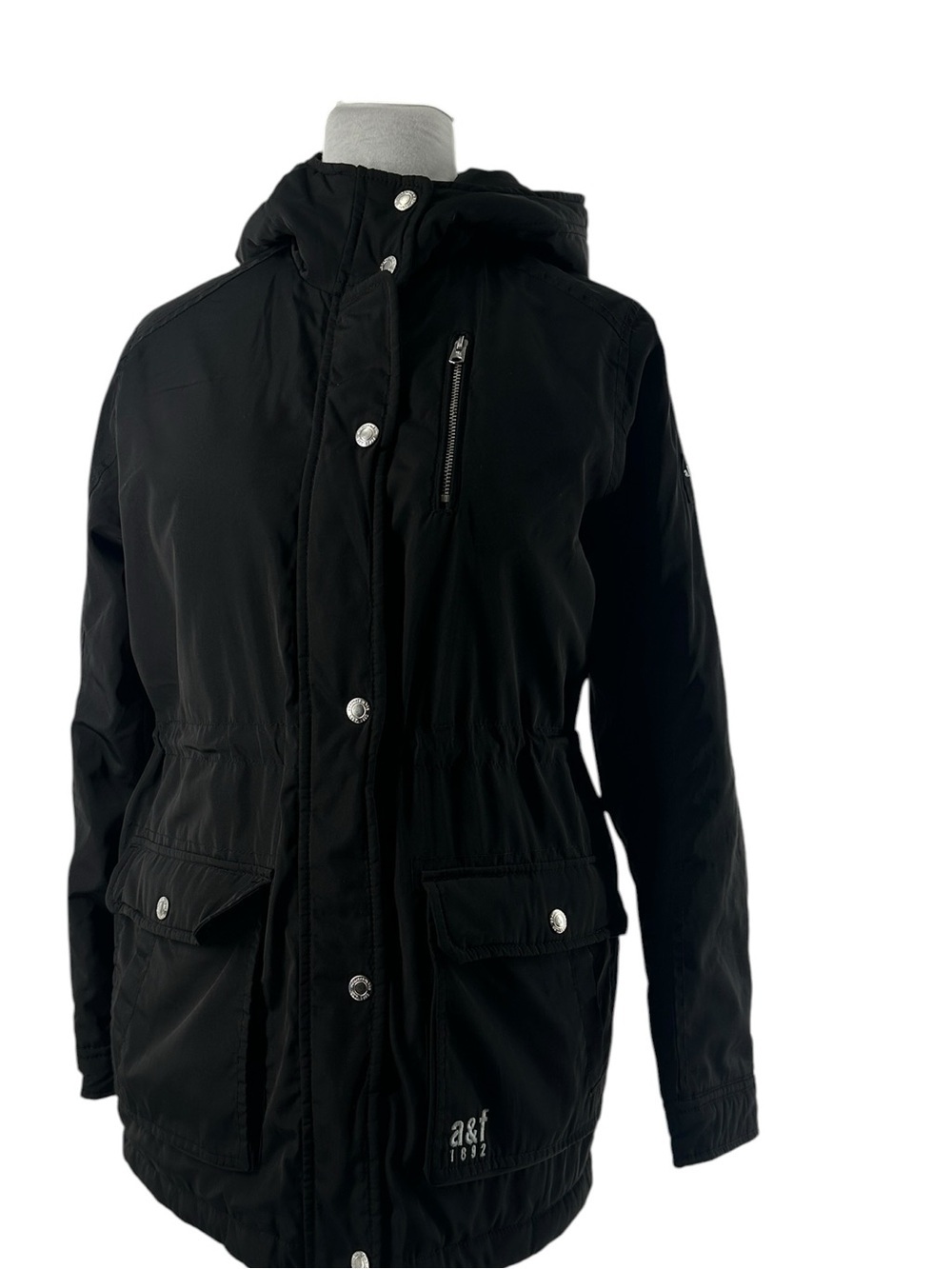 Abercrombie Kids anorak jacket black sz 15/16